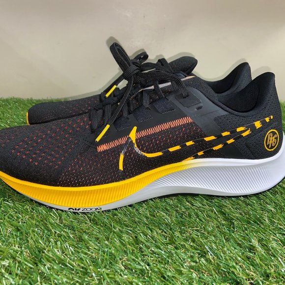 Nike Air Zoom Pegasus 38 BRS Black Yellow Running Shoes Men\'s Sz 10.5 DM7602-001 main image 8